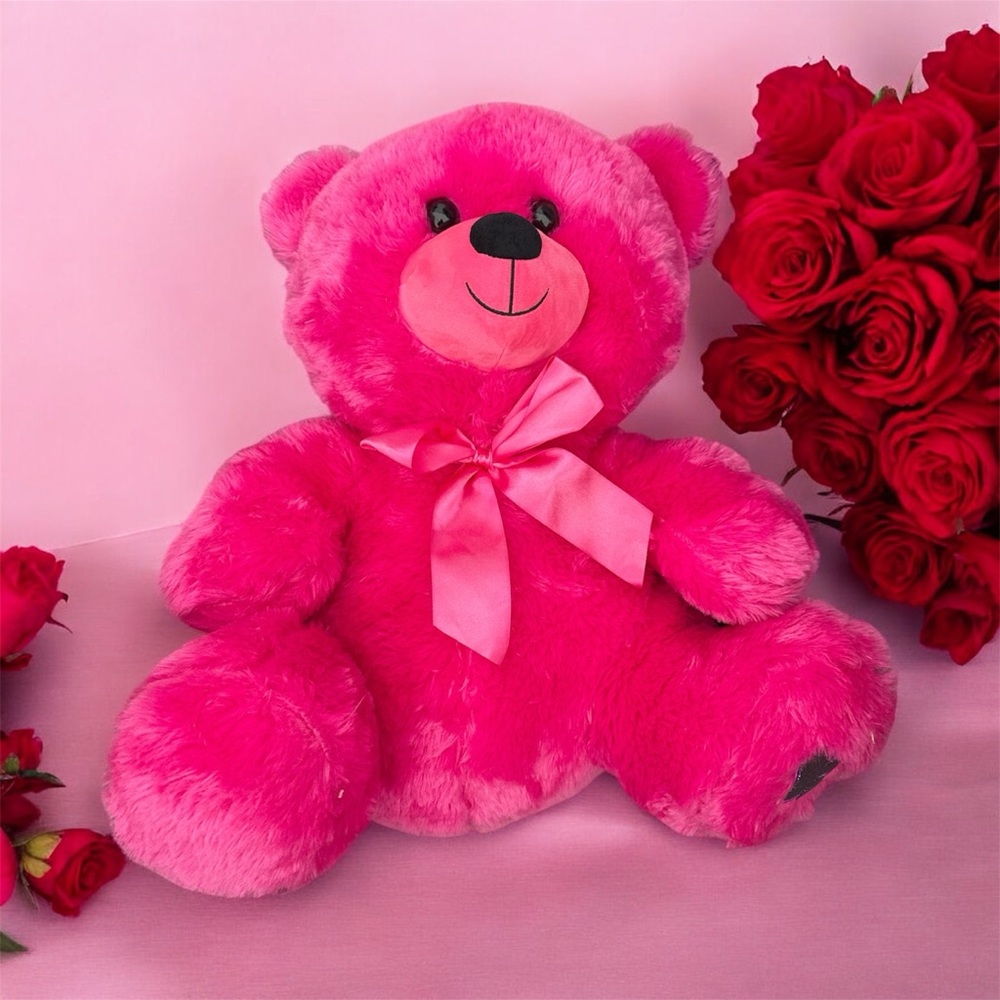 Way To Celebrate Plush Candy Pink Bear 18” Box 52